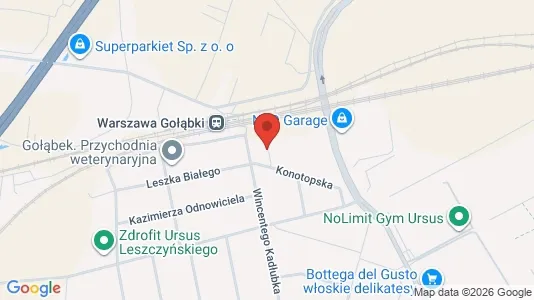 Apartments for rent i Warszawa Ursus - kort over placeringen