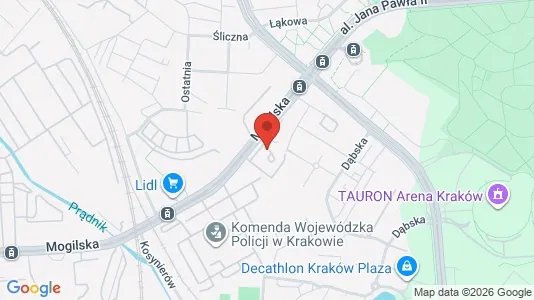 Apartments for rent i Kraków Krowodrza - kort over placeringen