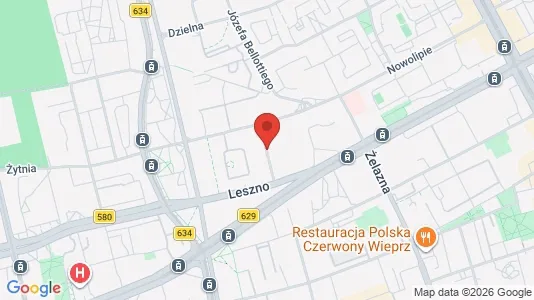 Apartments for rent i Warszawa Wola - kort over placeringen