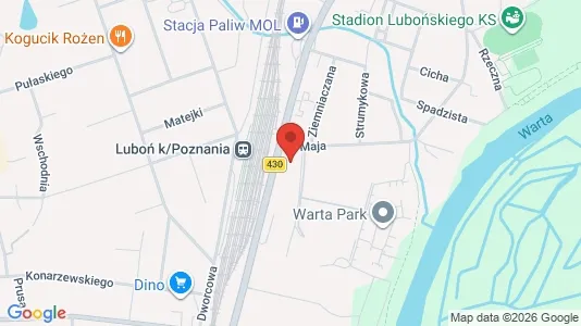 Apartments for rent i Poznański - kort over placeringen