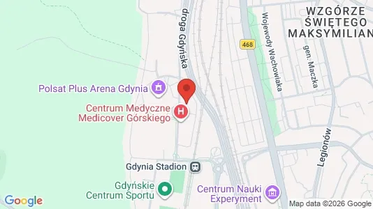 Apartments for rent i Gdynia - kort over placeringen