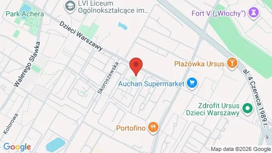 Apartments for rent i Warszawa Ursus - kort over placeringen