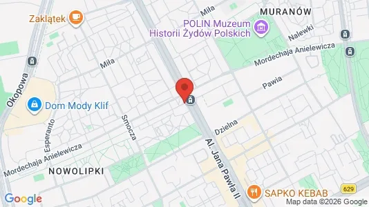 Apartments for rent i Warszawa Wola - kort over placeringen