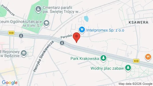 Apartments for rent i Będziński - kort over placeringen