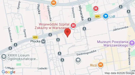 Apartments for rent i Warszawa Wola - kort over placeringen