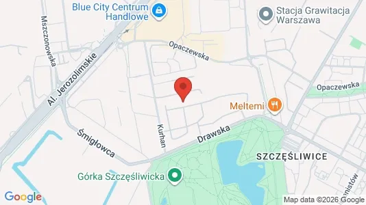 Apartments for rent i Warszawa Ochota - kort over placeringen