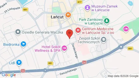 Apartments for rent i Łańcucki - kort over placeringen