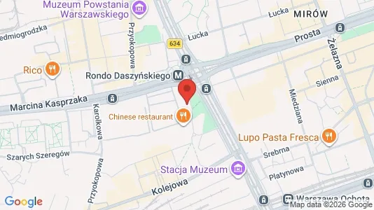 Apartments for rent i Warszawa Wola - kort over placeringen
