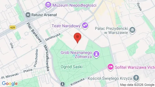 Apartments for rent i Warszawa Śródmieście - kort over placeringen