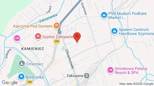Rooms for rent i Tatrzański - kort over placeringen