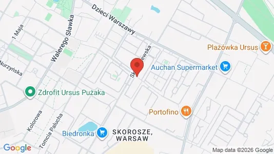 Apartments for rent i Warszawa Ursus - kort over placeringen