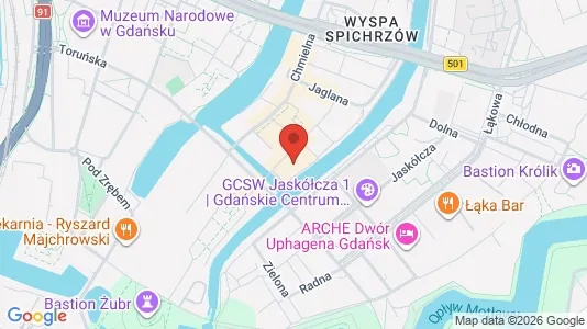 Apartments for rent i Gdańsk - kort over placeringen