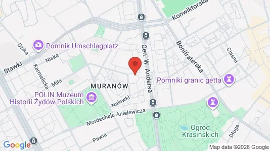 Apartments for rent i Warszawa Śródmieście - kort over placeringen