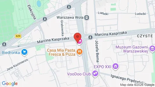 Apartments for rent i Warszawa Wola - kort over placeringen