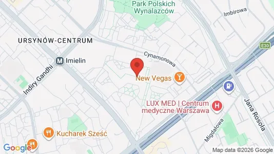 Apartments for rent i Warszawa Ursynów - kort over placeringen