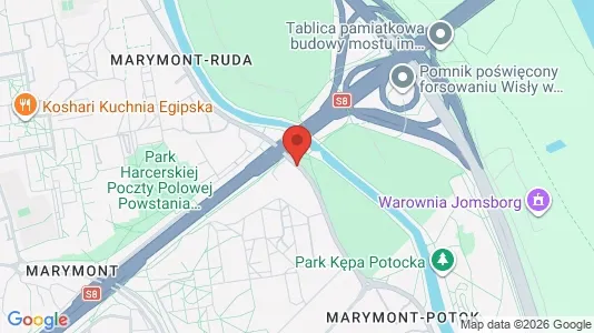 Apartments for rent i Warszawa Żoliborz - kort over placeringen