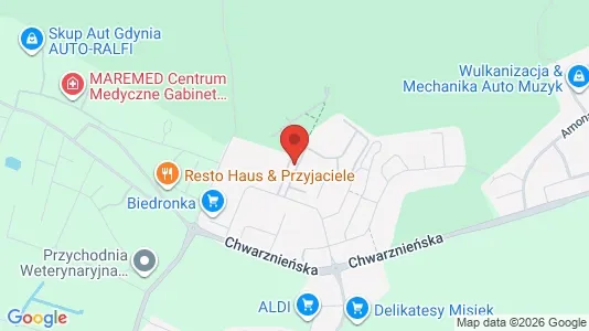 Apartments for rent i Gdynia - kort over placeringen