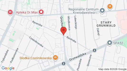 Apartments for rent i Poznań - kort over placeringen