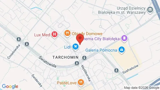 Apartments for rent i Warszawa Białołęka - kort over placeringen