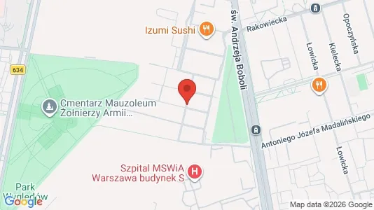 Apartments for rent i Warszawa Mokotów - kort over placeringen