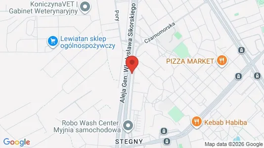 Apartments for rent i Warszawa Mokotów - kort over placeringen