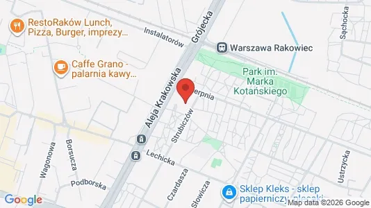 Apartments for rent i Warszawa Włochy - kort over placeringen