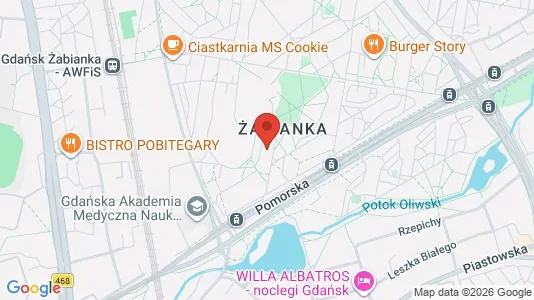 Apartments for rent i Gdańsk - kort over placeringen