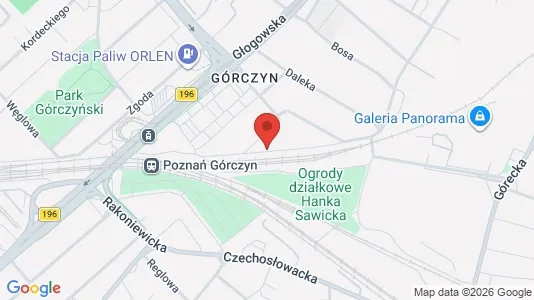 Apartments for rent i Poznań - kort over placeringen