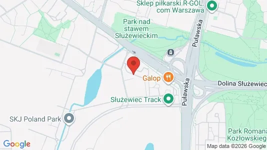 Apartments for rent i Warszawa Mokotów - kort over placeringen