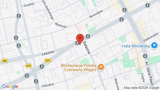 Apartments for rent i Warszawa Wola - kort over placeringen