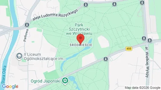 Apartments for rent i Wrocław - kort over placeringen