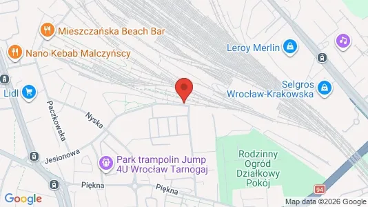 Apartments for rent i Wrocław - kort over placeringen