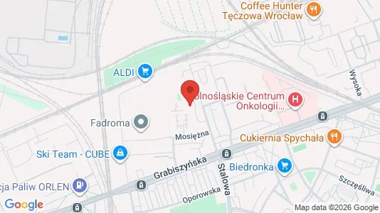 Apartments for rent i Wrocław - kort over placeringen