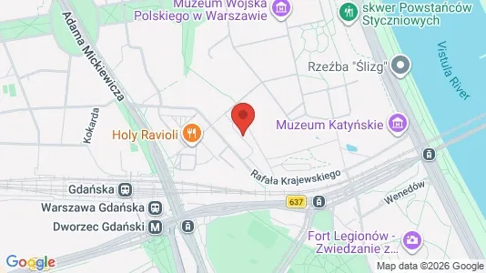 Rooms for rent i Warszawa Żoliborz - kort over placeringen