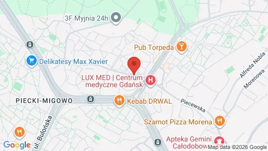Apartments for rent i Gdańsk - kort over placeringen