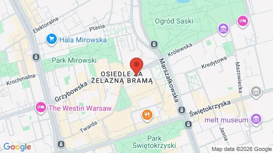 Apartments for rent i Warszawa Śródmieście - kort over placeringen