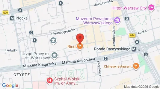 Apartments for rent i Warszawa Wola - kort over placeringen