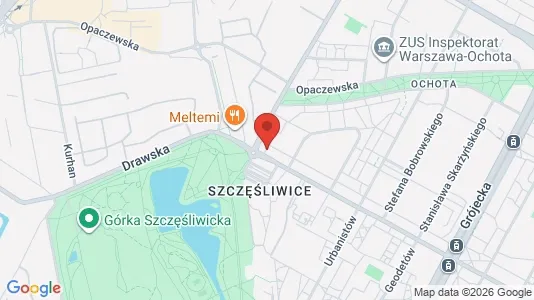 Apartments for rent i Warszawa Ochota - kort over placeringen