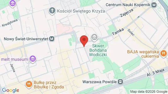 Apartments for rent i Warszawa Śródmieście - kort over placeringen
