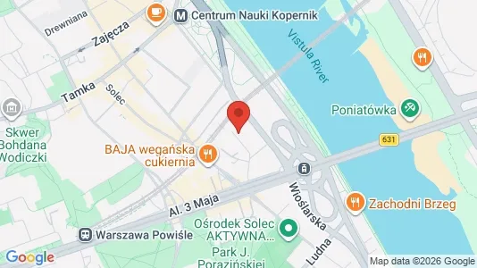 Apartments for rent i Warszawa Śródmieście - kort over placeringen