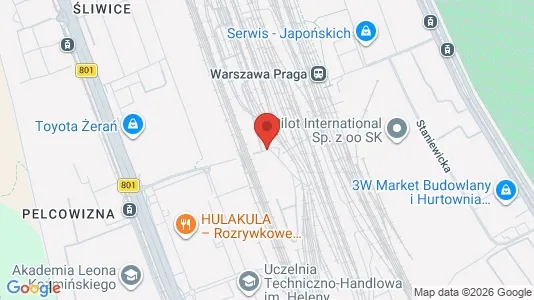 Apartments for rent i Warszawa Targówek - kort over placeringen