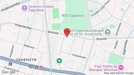 Apartments for rent i Wrocław - kort over placeringen