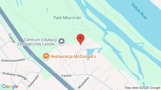 Apartments for rent i Warszawa Bielany - kort over placeringen