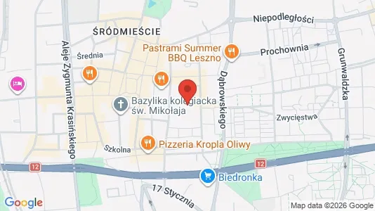 Apartments for rent i Leszczyński - kort over placeringen