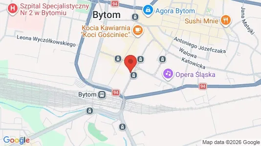Rooms for rent i Bytom - kort over placeringen