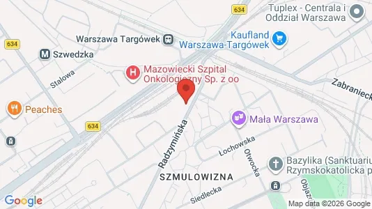 Apartments for rent i Warszawa Praga-Północ - kort over placeringen