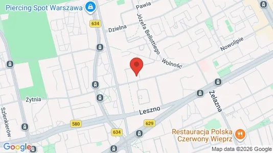 Apartments for rent i Warszawa Wola - kort over placeringen