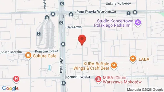 Apartments for rent i Warszawa Mokotów - kort over placeringen