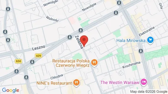 Apartments for rent i Warszawa Wola - kort over placeringen