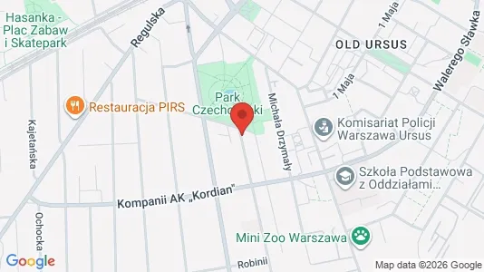 Rooms for rent i Warszawa Ursus - kort over placeringen